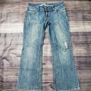 American Eagle Boot Cut Distressed Jeans